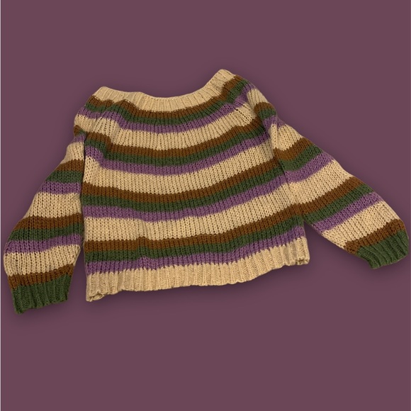 Etophe Studios Crochet Striped Sweater - Picture 1 of 2